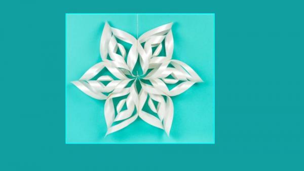 Image for event: Teen Make &amp; Take 3D Paper Snowflakes @ Lewis Street branch
